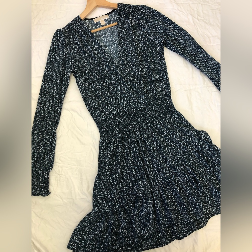MICHAEL Michael Kors smocked ruffled dress